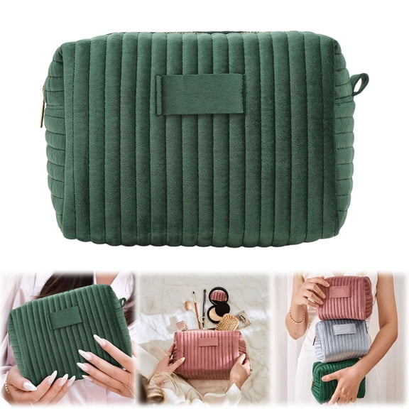 Goowood Dutch Travel And Business Storage Bag Fuzzy Washbag Autumn Winter Skin Friendly Zippered Handheld Organizer Bag Tool Bag Tools Series