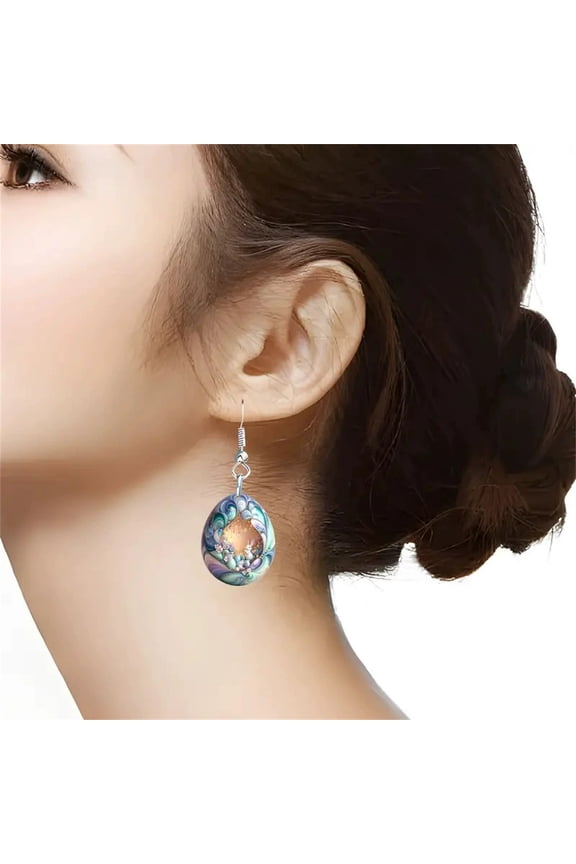 Easter Bunny Earrings Cute Easter Egg Dangle Jewelry Anime Style for Women Easter Decorations Charm Spring Holiday Accessories