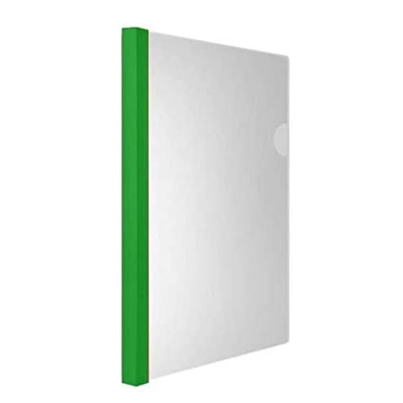 Goowood File Folders with Sliding Bar Clear Report Covers for Resume Presentation 10 Pack Green