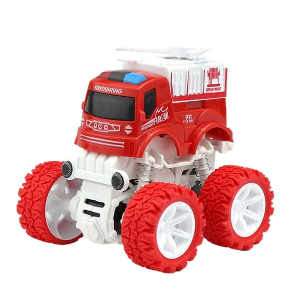 Goowood Fire Truck Toys for Boys Age 4-7 DIY Assembly Take Apart Firetruck STEM Building Toy Inertia 4WD Monster Truck Birthday Xmas Gifts