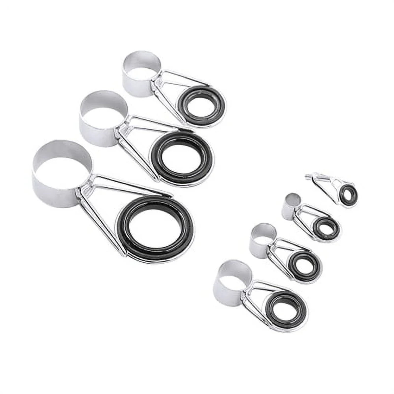 fishing rod eyelets walmart FishTrip Repair Kit Ceramic Guide Rings for Rod Advantage 1 Fishing Rod Eyelets for Repairs