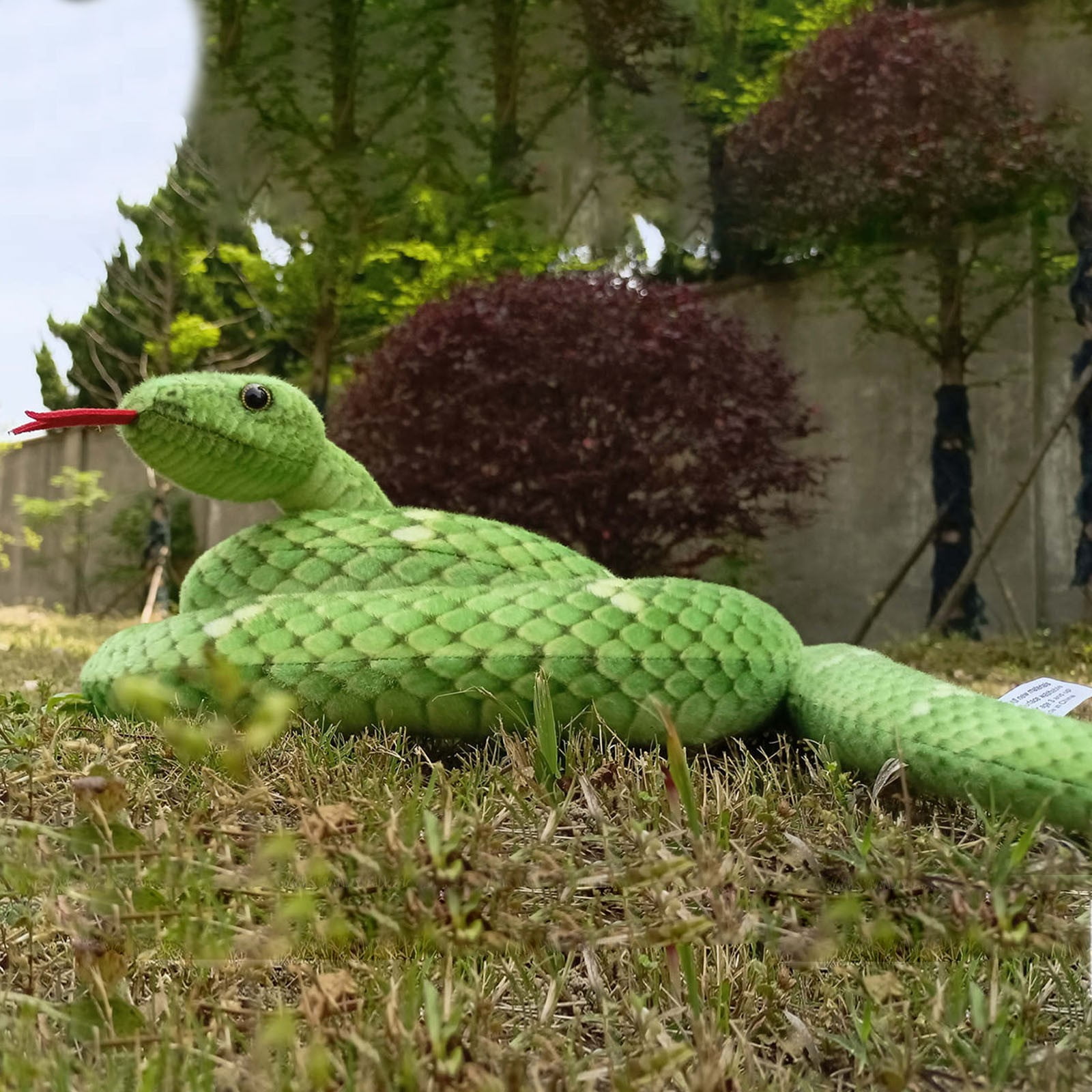 Goowood Giant Stuffed Animal Snake Plush 120 Inch Long Realistic Green ...