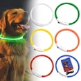 thumbnail image 1 of Goowood Glow Dog Collar Flashing Light Up Dog Collar USB Rechargeable LED Plastic Adjustable Night Safety for Small Medium Large Dogs Collar, 1 of 7