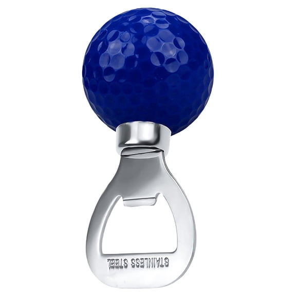Goowood Golf Ball Beer Bottle Opener Blue Stainless Steel Novelty Magnetic Fridge Opener Funny Golf Gifts for Men Beer Enthusiasts BBQ Party