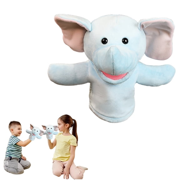 Goowood Interactive Cat Toy Wrestling Glove Puppet for Indoor Cats Soft Plush Animal Hand Puppet for Interactive Play and Training