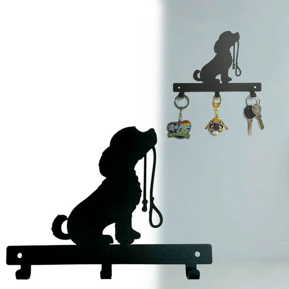Goowood Key Holder for Wall Dog Leash Holder for Wall Metal Key Hook for Entryway Decor Stylish Key Rack and Hanger for Home Organization