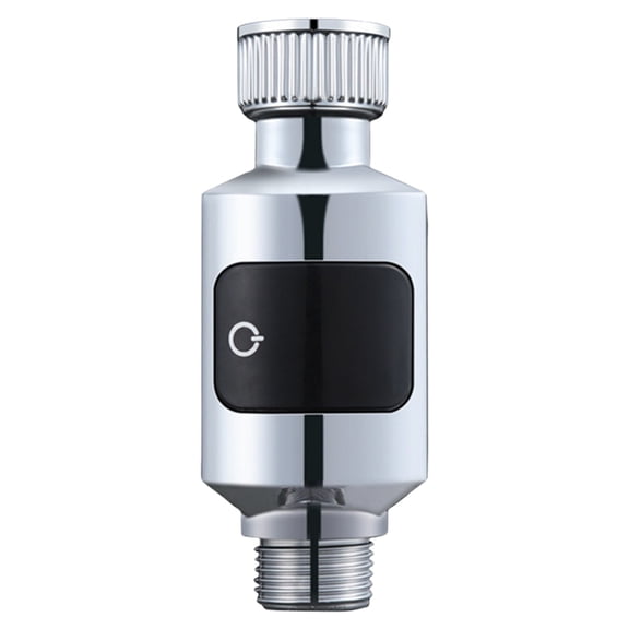 Goowood LED Shower Thermometer Digital Water Temperature Display Gauge Accurate Sensor Monitor 1/2 Inch Pipe Bathroom Shower Head Accessories Silver