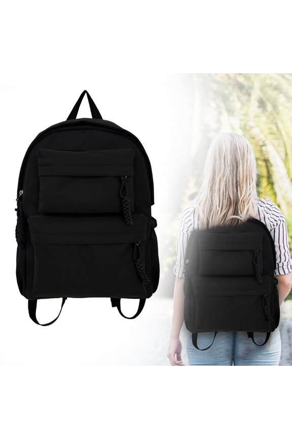 Laptop Backpack Black Travel Rucksack Lightweight Water Resistant Bookbag 15.6 Inch Computer Bag for College Work Women Men
