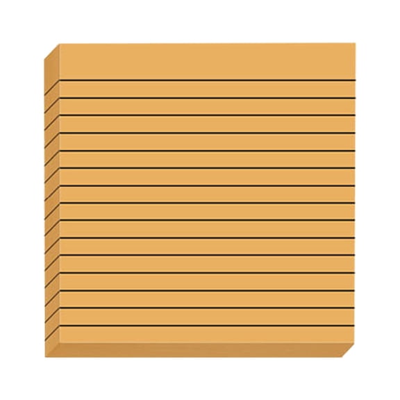 Goowood Lined Transparent Sticky Notes 3x3 Post It Notes Vintage Yellow Self-Stick Memo Pads for Home Office Meeting To-Do List Reminders