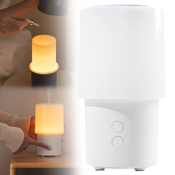 Goowood Oil Diffuser 130ML Small Aromatherapy Diffusers With 3 Sunset Lamp And Auto Off USB Powered Cool Mist Humidifier For Home Bedroom Offi Humidifier Home appliances