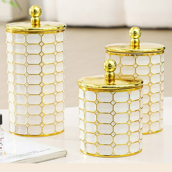 Goowood Pattern Sealed Storage Jars Plastic Canisters With Lids For Tea Grains Snacks & Storage Containers Kitchenware