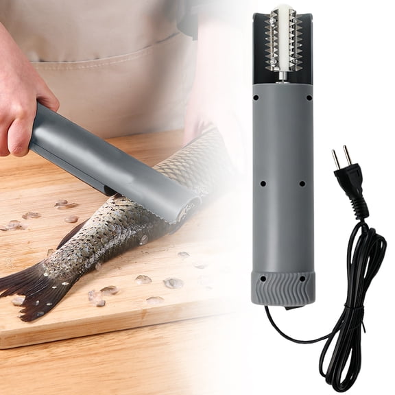Goowood Plug In Fish Scale Remover: Continuous Powerful Power Supply Multi Serrated & Anti Textured Grip –An Effortless Fast & Mess Minimized Tool