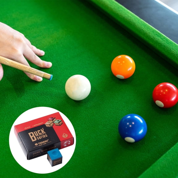 Goowood Professional Billiard Pool Cue Chalk Snooker Stick Powder Accessory for Enhanced Control Game Room Tournament Play