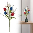 thumbnail image 1 of Goowood Red White Blue Patriotic Berry Stems Artificial Flowers for 4th of July Independence Day Memorial Day Home Decor Vase Arrangement, 1 of 9