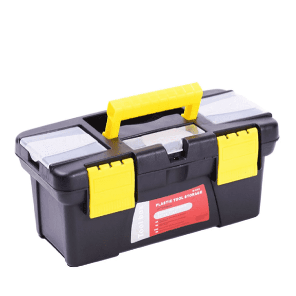 Goowood Reinforced Pressure Resistant Plastic Toolbox Organizer Auto Repair Parts Storage Home Art Craft Hardware Case Container