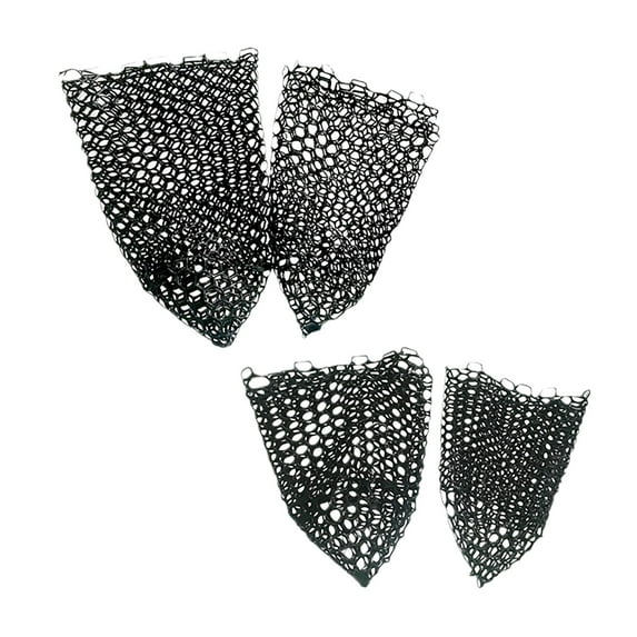Goowood Rubber Fishing Net Replacement Landing Net for Trout Fly Fishing Net Foldable Silica Gel Fish Net Mesh Fishing Gear Accessories