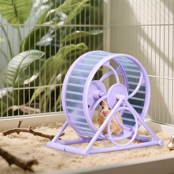 Goowood Silent Hamster Wheel with Stand Small Animal Exercise Wheel Gerbil Rat Running Wheel for Hamsters Golden Gerbils