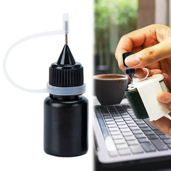 Goowood Stamp Ink Refill Black Ink for Stamps Identity Theft Privacy Protection Refill Ink for Roller Stamps and Address Security
