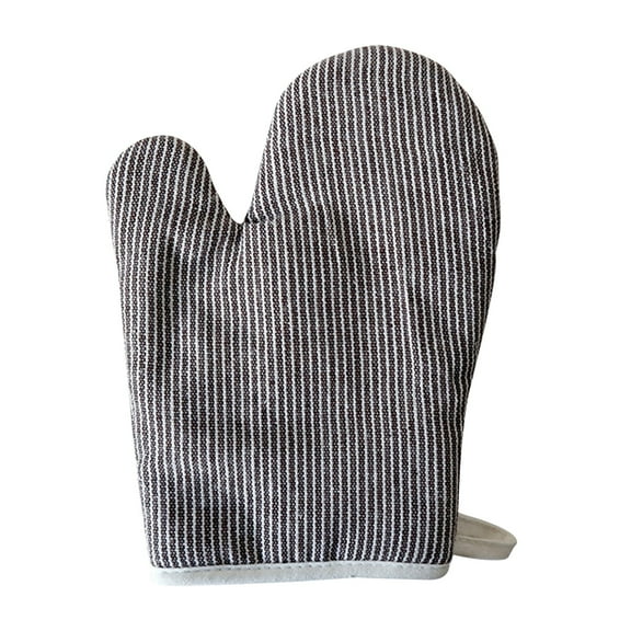 Goowood Travelwant 1 Pair Oven Mitts Heat Resistant Cotton Quilted Oven Gloves Thickened Kitchen Potholders for Baking Barbecue and Picnic
