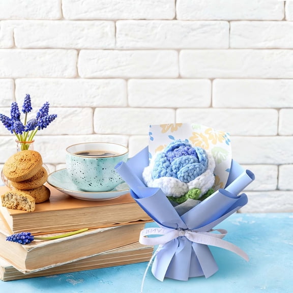 Goowood Weaving Bouquets That Require No Or Sunlight But Keep Their Fresh As A Chic It Symbolizes Eternal And Blessing It Will Artificial flowers Home Decor