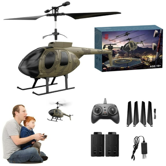 Goowood Z16 RC Helicopter with 3.5 Channel Altitude Hold One Key Take Off Remote Control Drone with 2 Batteries for Adults and Beginners
