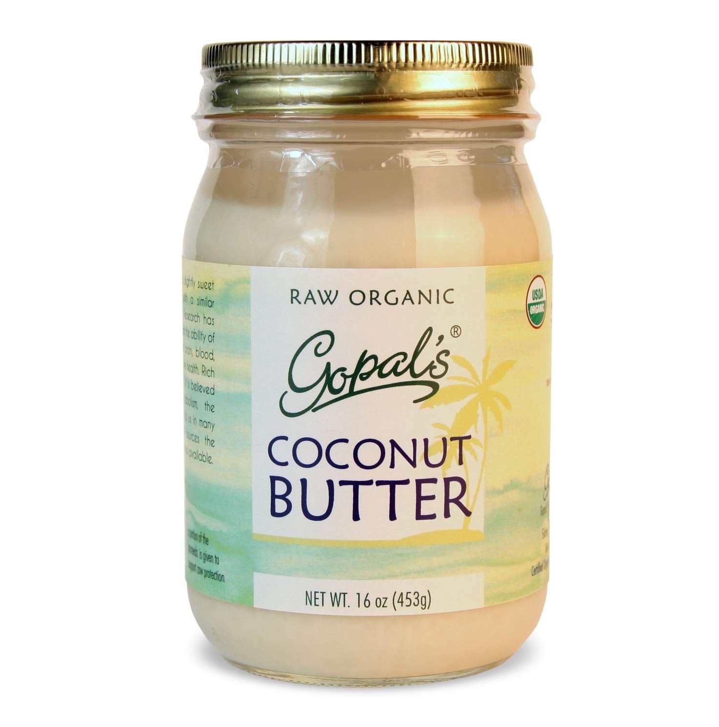 Gopal's Raw Organic Coconut Butter -- 16 oz Pack of 3