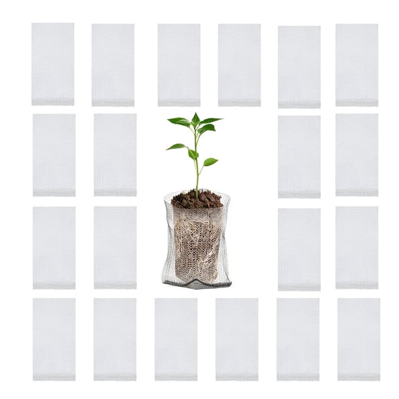 Gopher Baskets 1 Gallon 20 Pcs Root Guard Gopher Proof Wire Mesh Basket 12x6 in Stainless Steel Basket Fruit Protection Bag for Plants Root Barrier