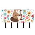 thumbnail image 1 of Gophers Mouse Flowers Mail Holder Organizer Wall Mount with Shelf Key Holder Key Rack with 5 Key Hooks for Wall Decorative, 1 of 6