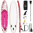 thumbnail image 1 of Goplus 10.5’ Inflatable Stand Up Paddle Board SUP W/Carrying Bag Aluminum Paddle Pink, 1 of 11