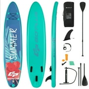 Goplus 10.5ft Inflatable Stand Up Paddle Board W/ Backpack Leash Aluminum Paddle