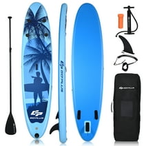 Goplus 10' Inflatable Stand Up Paddle Board 6.5” Thick SUP with Premium Accessorie