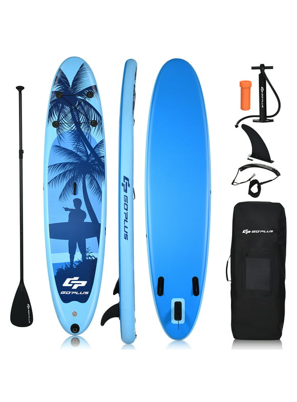 Goplus 10' Inflatable Stand Up Paddle Board 6.5” Thick SUP with Premium Accessorie