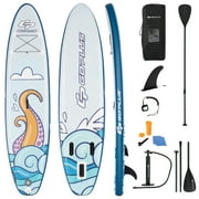 Goplus 11 Inflatable Stand Up Paddle Board Surfboard W/Aluminum Paddle Pump Blue