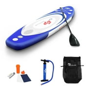 Goplus 11' Inflatable Stand up Paddle Board Surfboard SUP W/ Bag Adjustable Paddle Fin