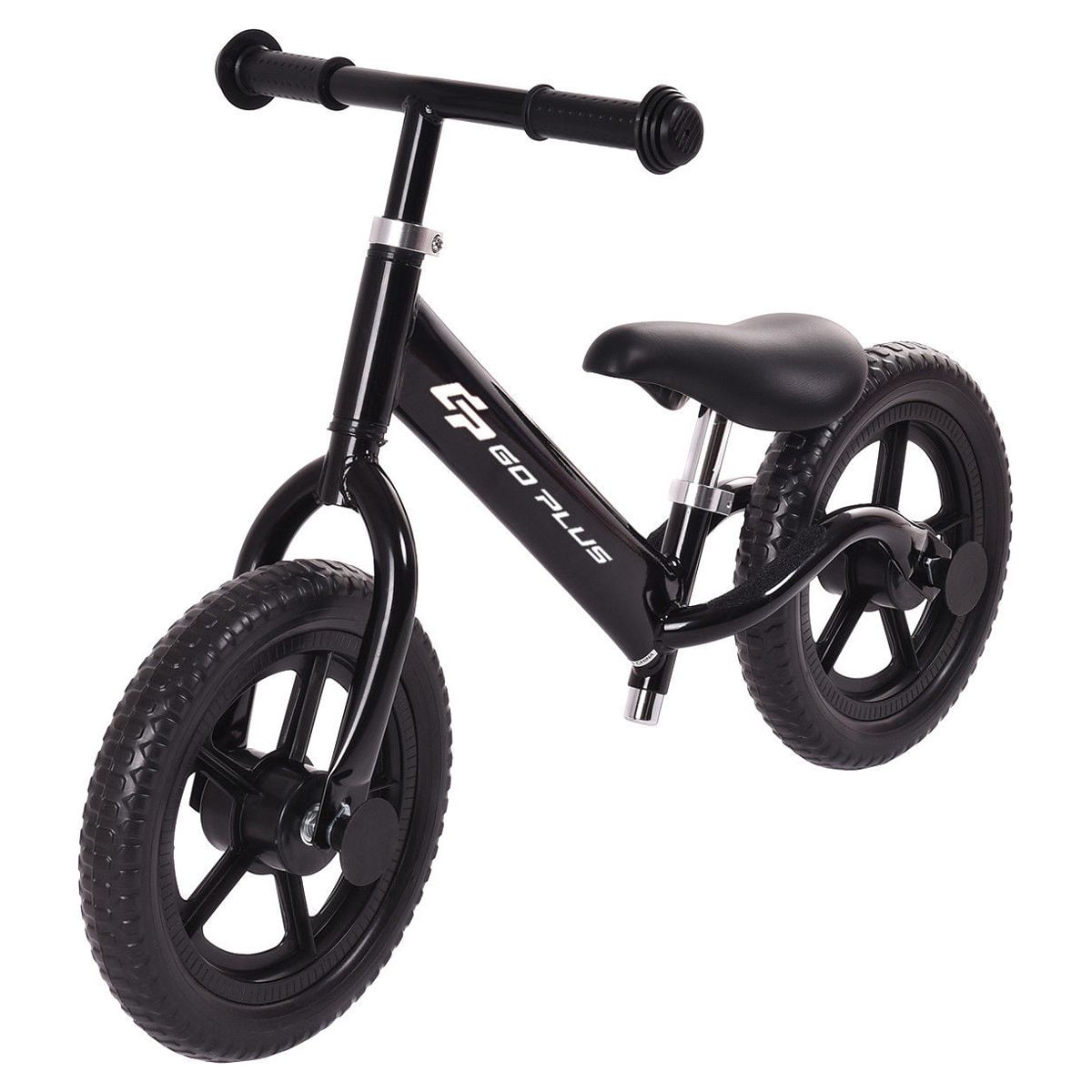 Goplus 12'' Balance Bike Classic Kids No-Pedal Learn To Ride Pre Bike w/ Adjustable Seat, Black - image 1 of 8