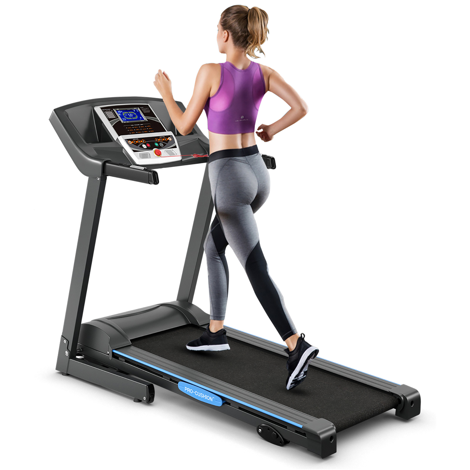 Goplus 2.25HP  Foldable Electric Treadmill  Running Machine Exercise Home - image 1 of 11