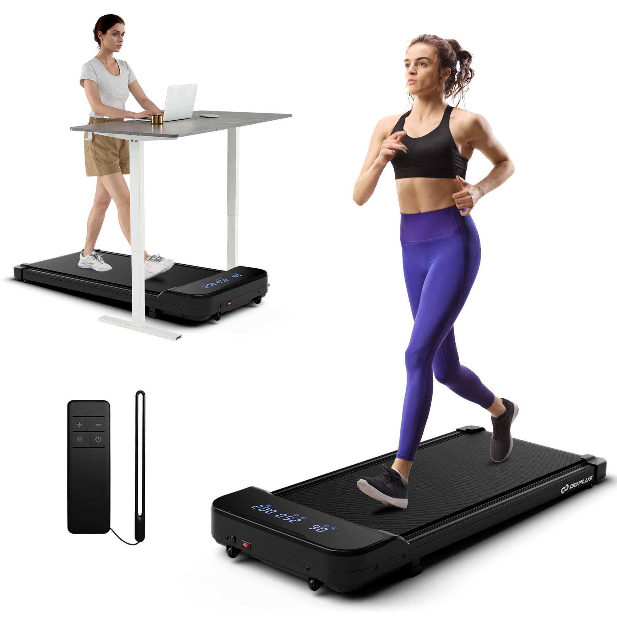 Goplus Under Desk Treadmill for Home and Office Remote