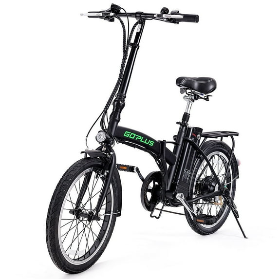 Goplus 20''250W Folding Electric Mountain Bicycle EBike Speed Lithium Battery Blac