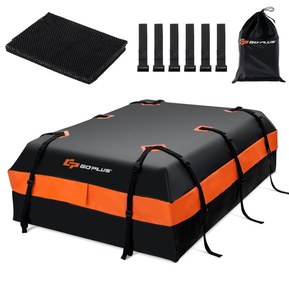 Goplus 21 Cubic Feet Car Roof Bag Rooftop Cargo Carrier Waterproof Soft Top Luggage Bag