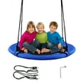 thumbnail image 1 of Goplus 40'' Flying Saucer Tree Swing Indoor Outdoor Play Set Swing for Kids Blue, 1 of 12