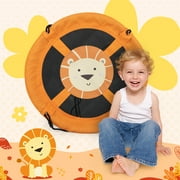 Goplus 40'' Flying Saucer Tree Swing Indoor Outdoor Play Set Swing for Kids Yellow
