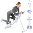 thumbnail image 2 of GYMAX Ab Machine With LCD Monitor - Adjustable Abdominal Trainer For Home Gym 2 of 14