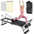 thumbnail image 1 of Goplus Foldable Pilates Reformer Machine for Home Gym,Pilates Equipment with Jump Board, 1 of 10