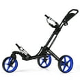 thumbnail image 1 of Goplus Folding Golf Push Cart W/Scoreboard Adjustable Handle Swivel Wheel Blue, 1 of 9