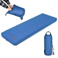 thumbnail image 1 of Goplus Folding Sleeping Pad, Self Inflating Camping Mattress with Carrying Bag Blue, 1 of 10