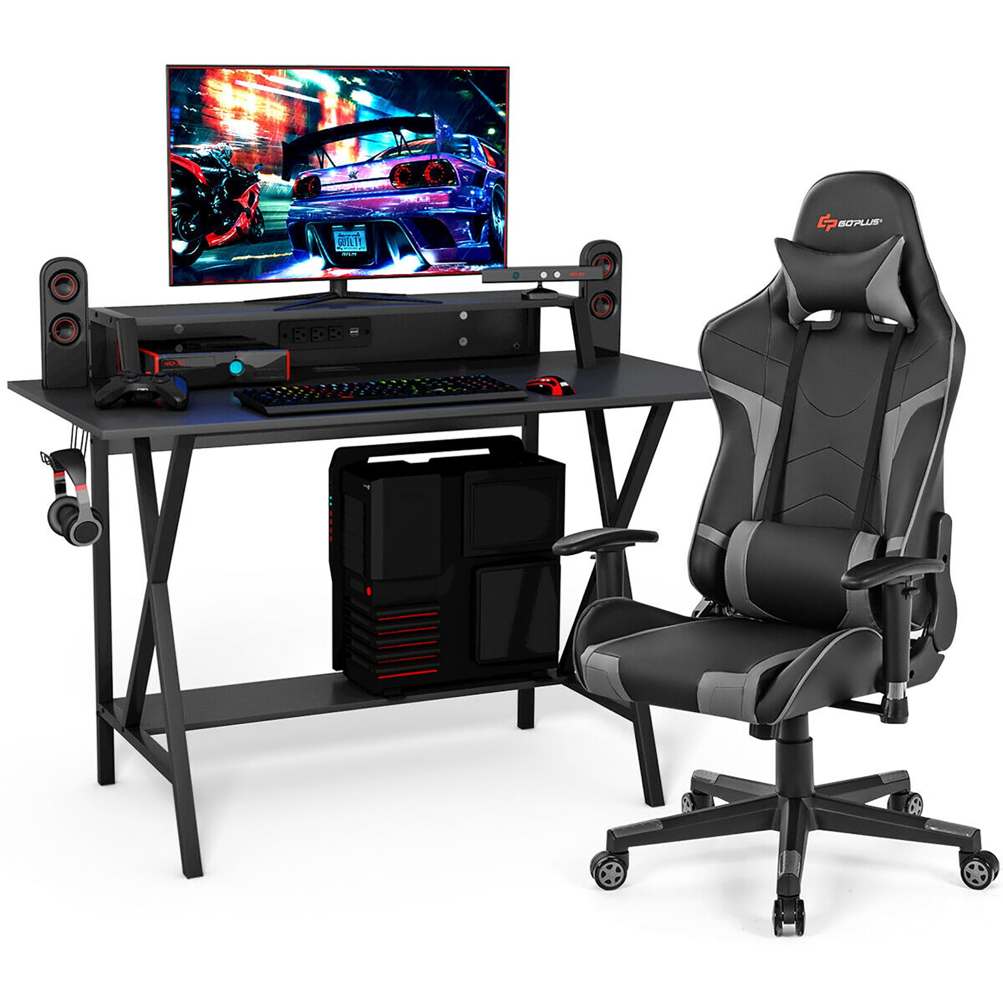 Gaming desk and chair set respawn discount