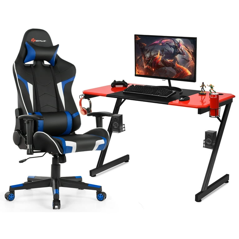 Gaming Setup Computer Desk Respawn Gaming Chair And Gaming Desk