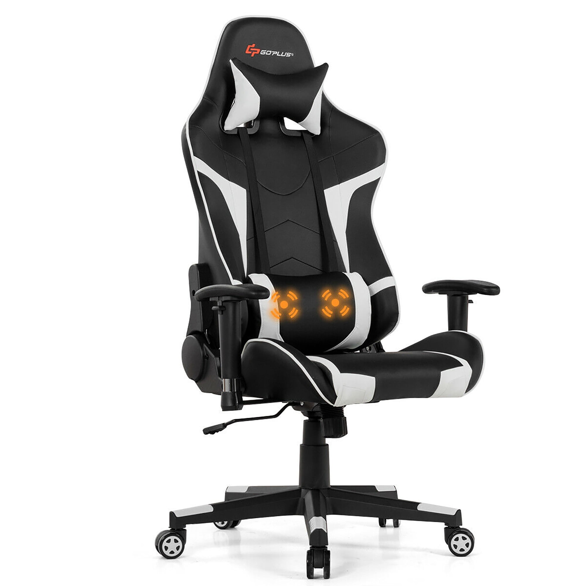 Goplus Massage Gaming Chair with Lumbar Support Liberia Ubuy