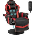 thumbnail image 1 of Goplus Massage Gaming Recliner Height Adjustable Racing Swivel Chair with Cup Holder Red, 1 of 9