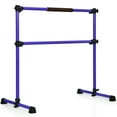 thumbnail image 1 of Goplus Portable Ballet Barre 4ft Freestanding Adjustable Double Dance Bar Purple, 1 of 11